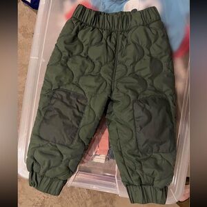 Patagonia Kids Green Quilted Pants